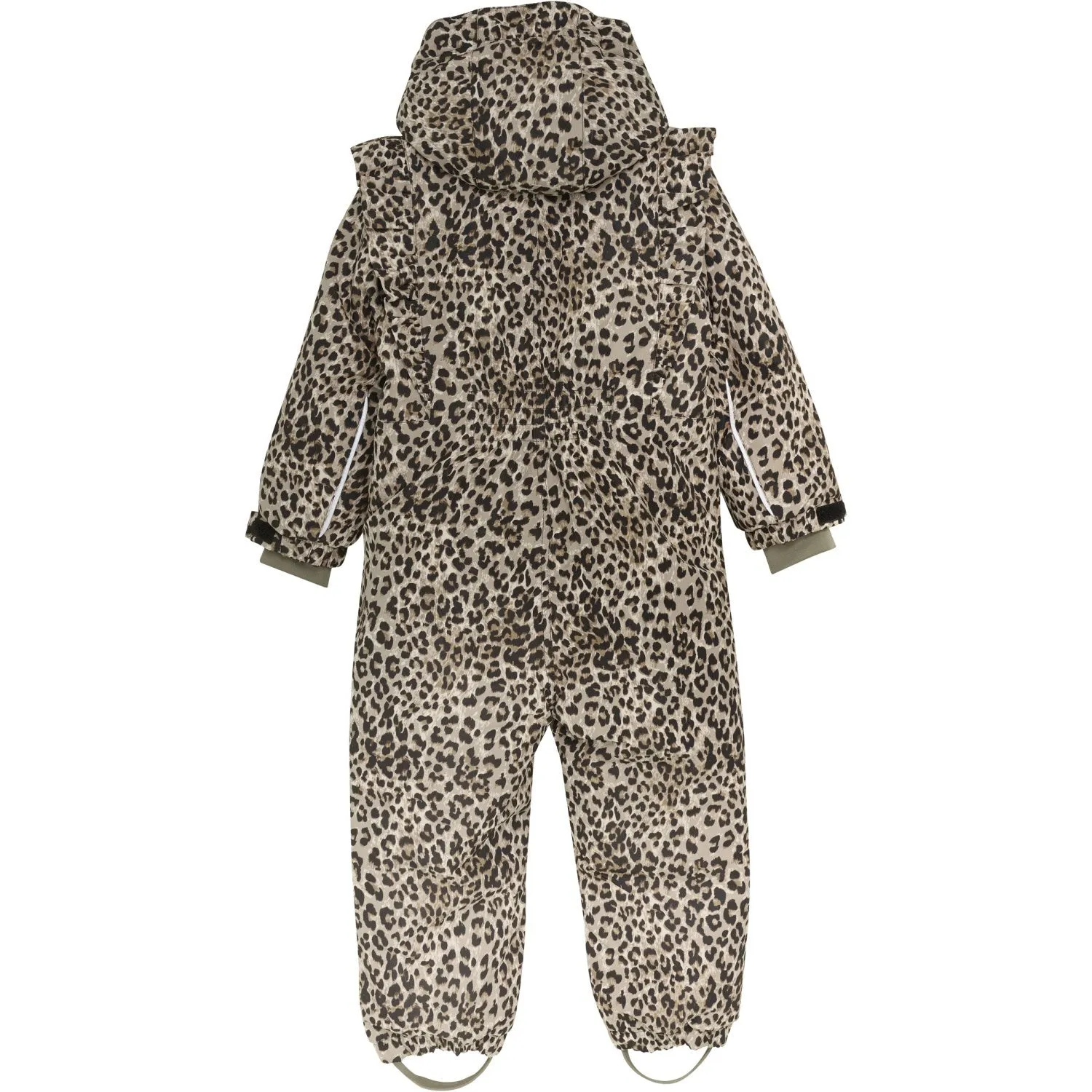 En Fant Pine Bark Snowsuit W. Frills Stylish short-sleeve piece Matte-Lining