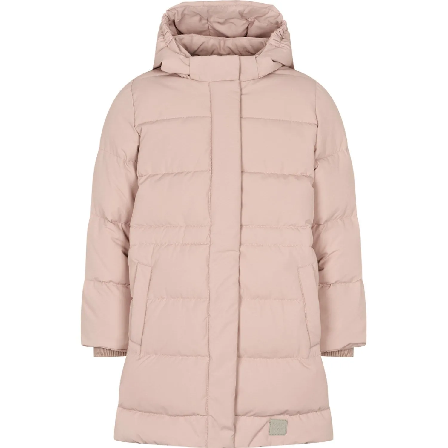 MarMar Tech. Puffer Light Plum Oxford Coat Fold-Over-Detail Birthday-Celebration