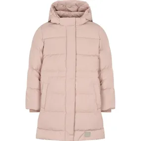 MarMar Tech. Puffer Light Plum Oxford Coat Fold-Over-Detail Birthday-Celebration