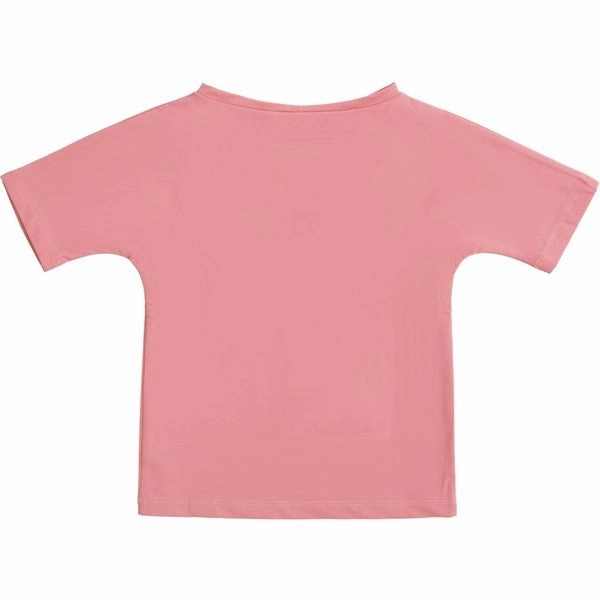 Sweat Wicking Backing Poolside Comfort Petit Crabe Lemonade Luna Vita Boatneck Swim Shirt