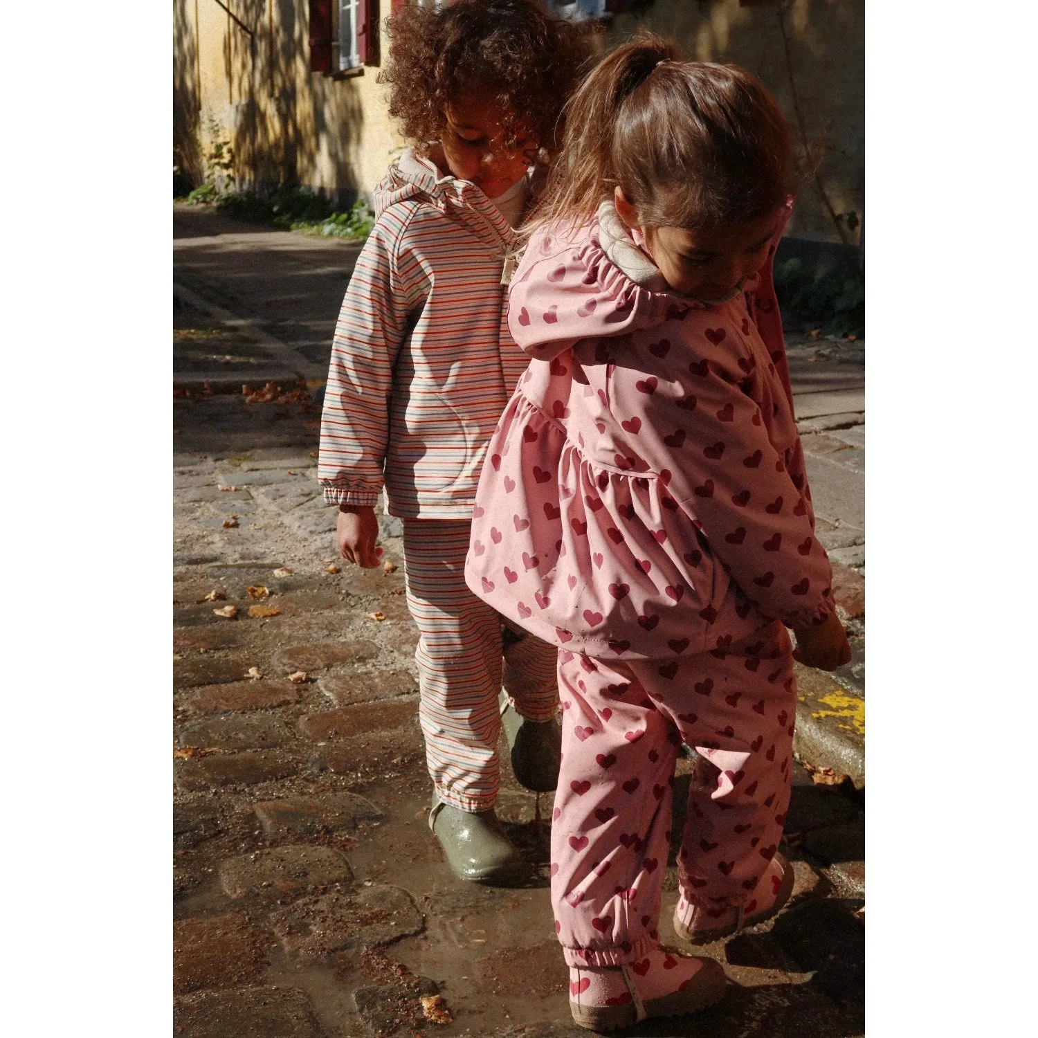 Konges Sl?jd Amour Pink Rainy Palme Set Girl Compact Wear Moisture Barrier