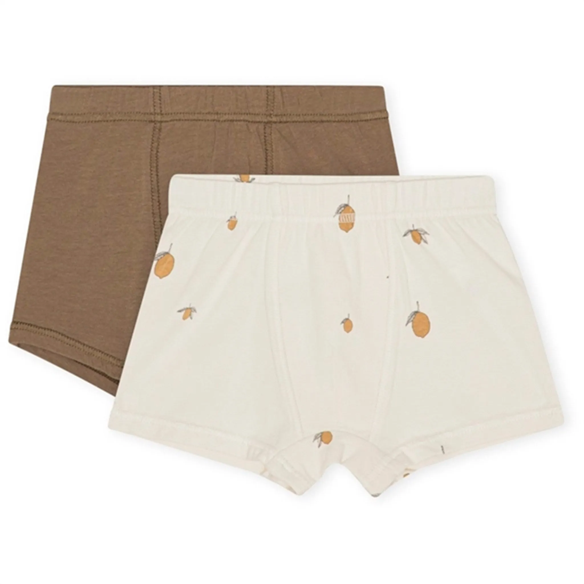 Konges Sl?jd Basic Boxershorts 2-pack Lemon/Shitake Classic staple
