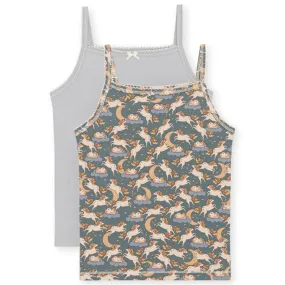 Modular Attachments Konges Sl?jd Basic Strop Top 2-pak Unicorn Bleu/Harbor Mist