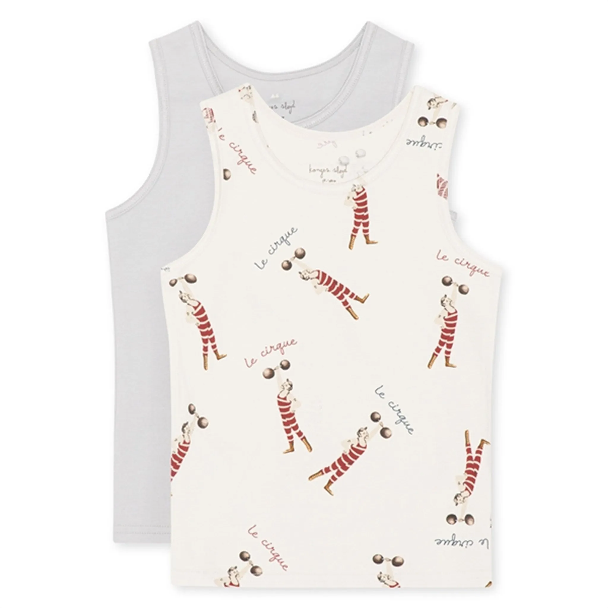 Konges Sl?jd Basic Tanktop 2-pack Strong Man/ Harbor Mist Lightweight Thermal Insulation Big