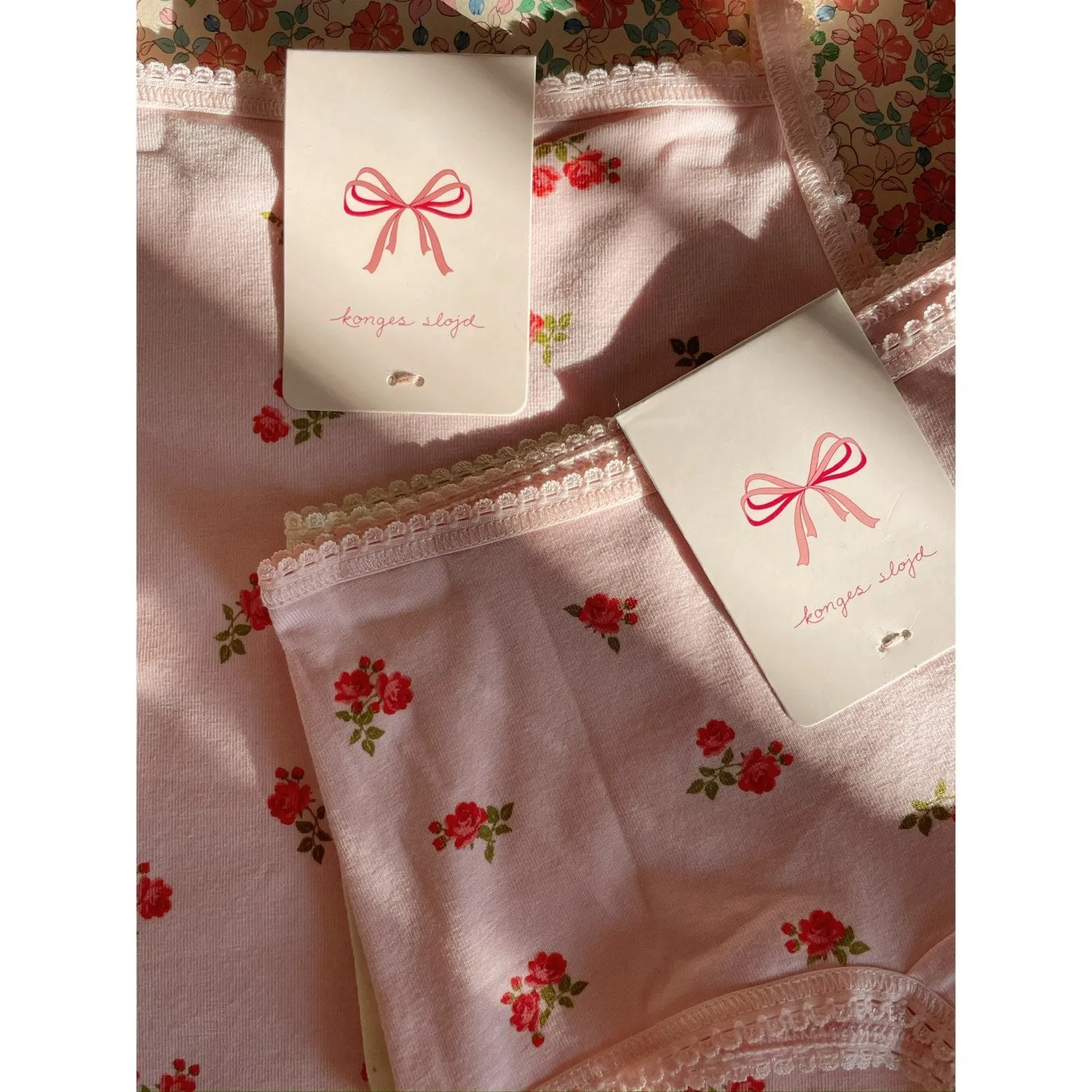 Konges Sl?jd Bella Rosita/Rosa Pink Basic 2 Pack Girl Hipster GOTS Streamline Layer Classic Wear