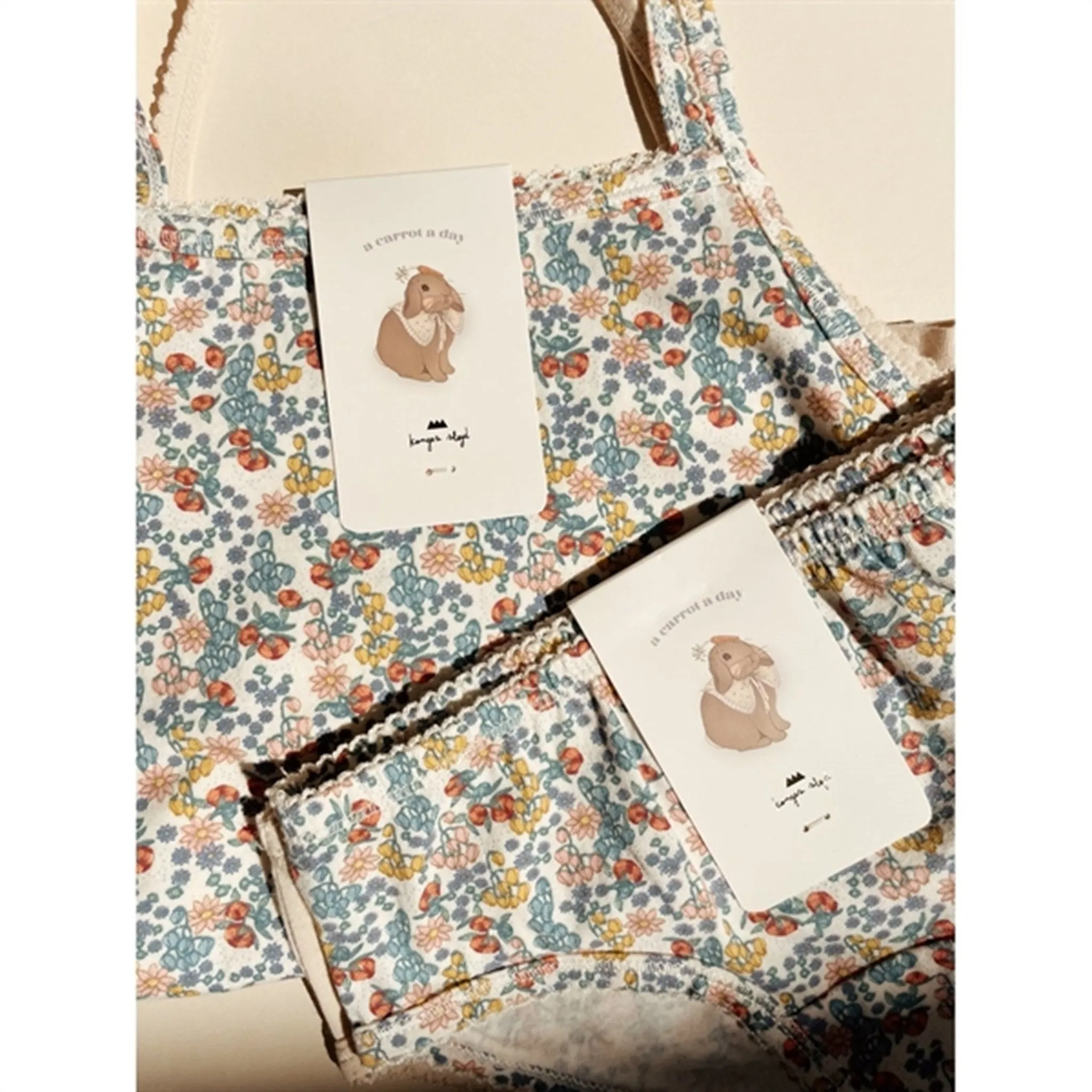 Konges Sl?jd Bibi Fleur/Brazilian Sand Basis 2-pack Underpants Skin Care Fit