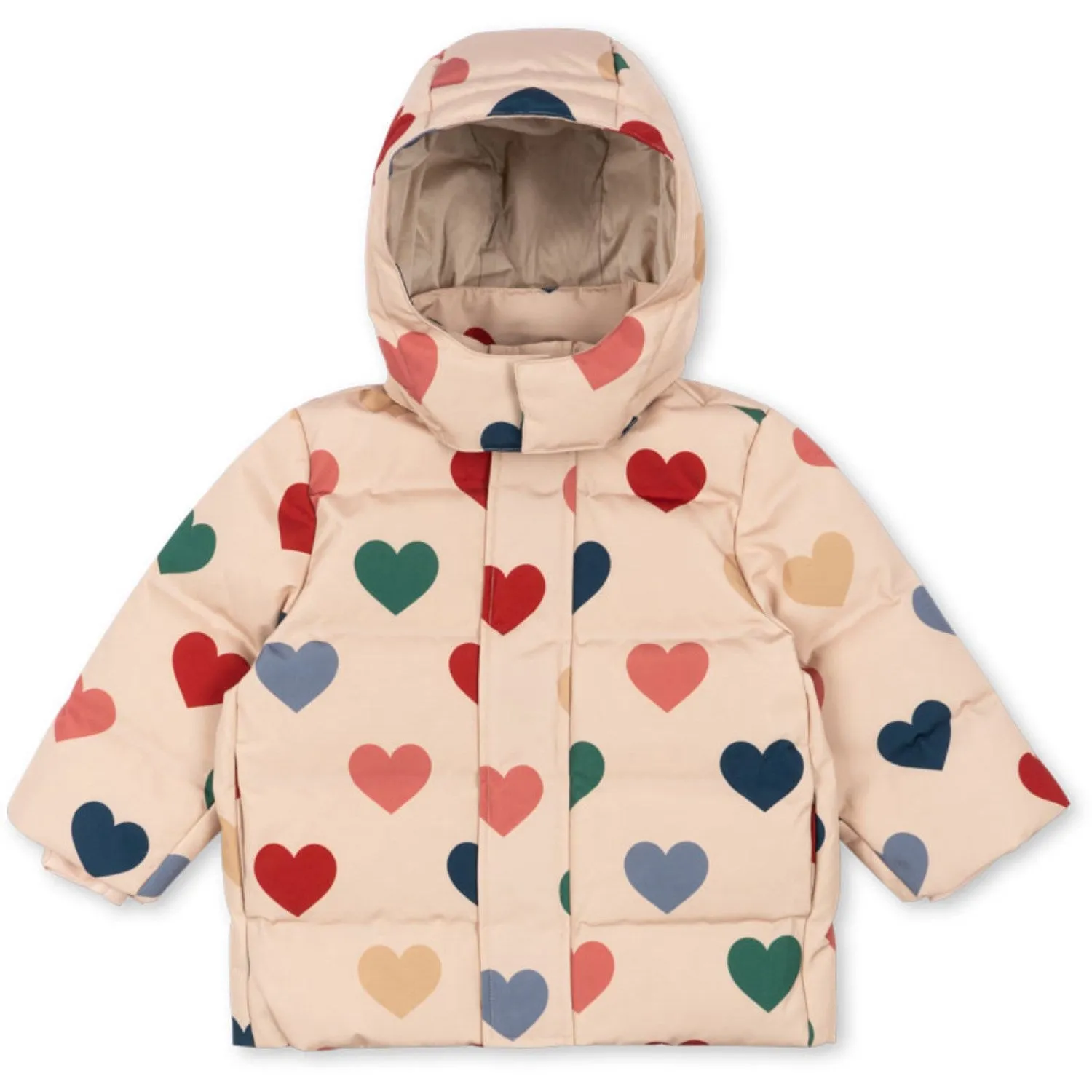 Konges Sl?jd Bon Coeur Color?? Magnum Down Jacket Print Grs Pleated-Texture