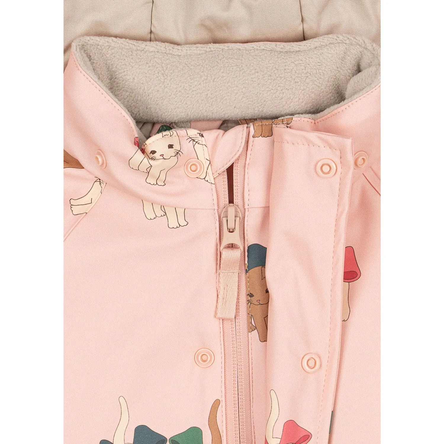 Elegant long-sleeve blouse Shimmer-Finish Konges Sl?jd Bow Kitty Pink Rain Snowsuit