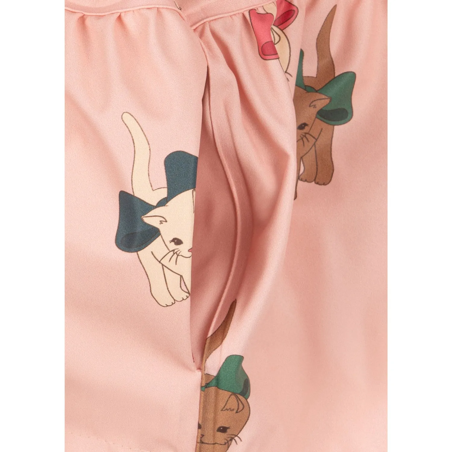 Konges Sl?jd Bow Kitty Pink Rainy Palme Set Girl Comfy Outdoor Shell