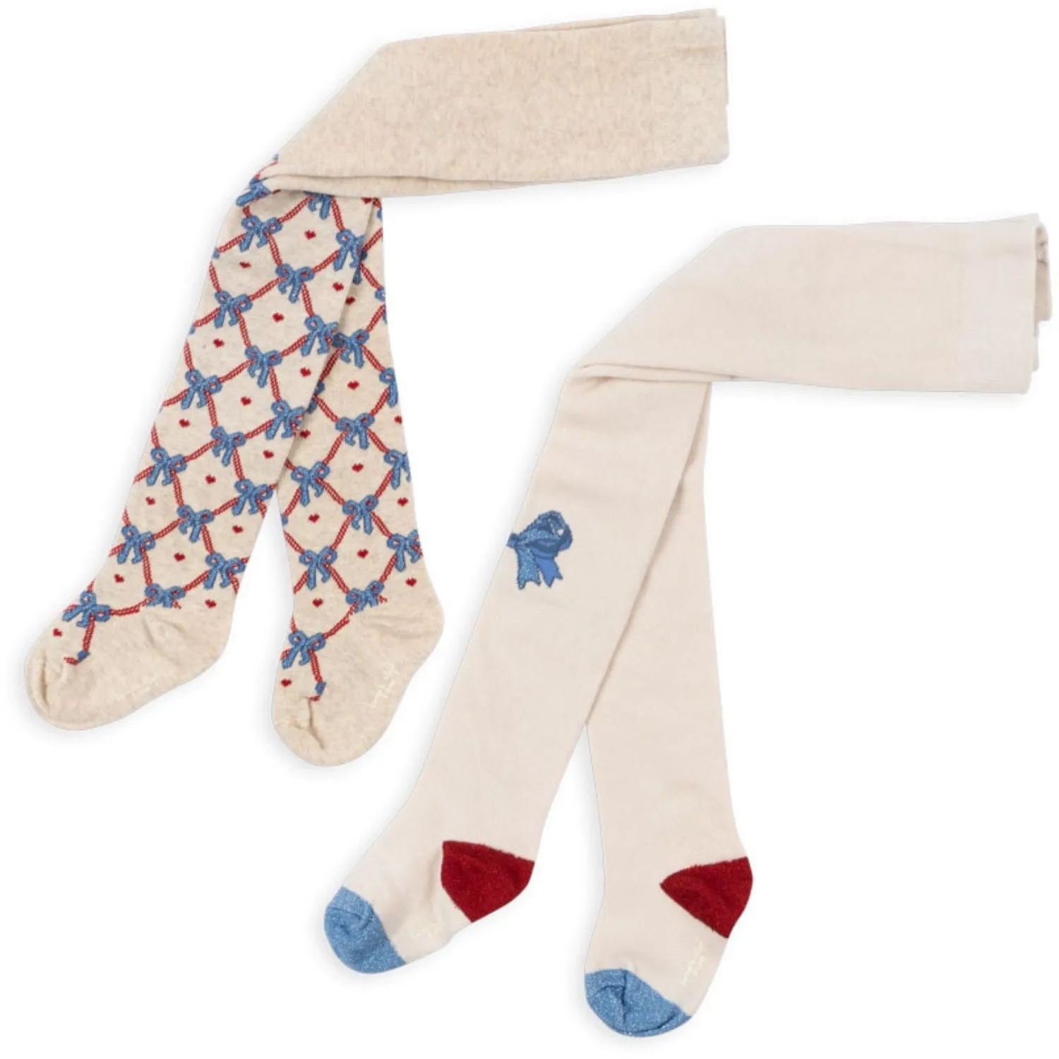 Konges Sl?jd Bow Mix Bow Jaquard Tights Comfort-grip-feature-quality Athletic-performance-ability-attribute