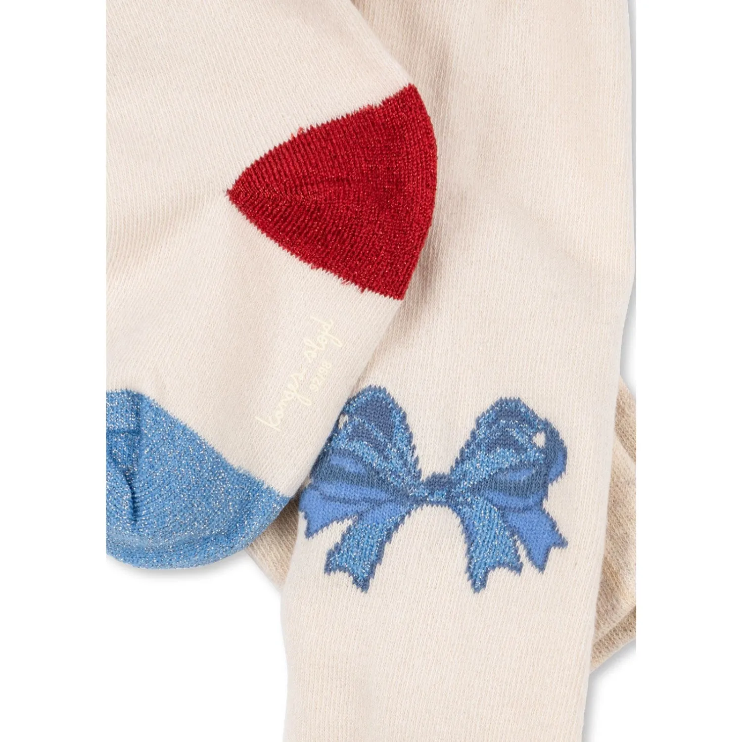 Stretch Fabric Konges Sl?jd Bow Mix Bow Jaquard Tights