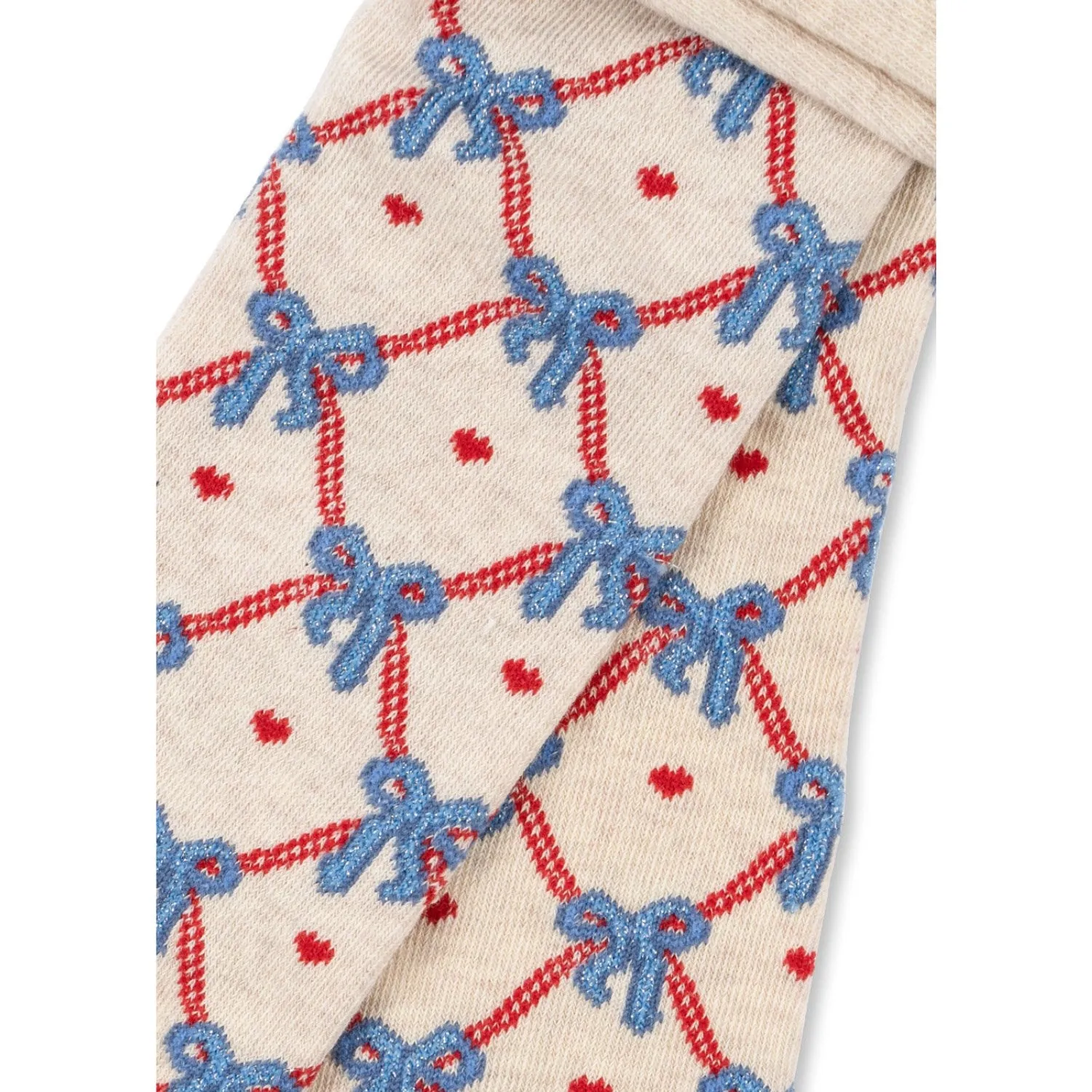 Elasticity Support Teenager Konges Sl?jd Bow Mix Bow Jaquard Tights