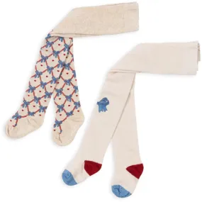 Konges Sl?jd Bow Mix Bow Jaquard Tights Comfort-grip-feature-quality Athletic-performance-ability-attribute