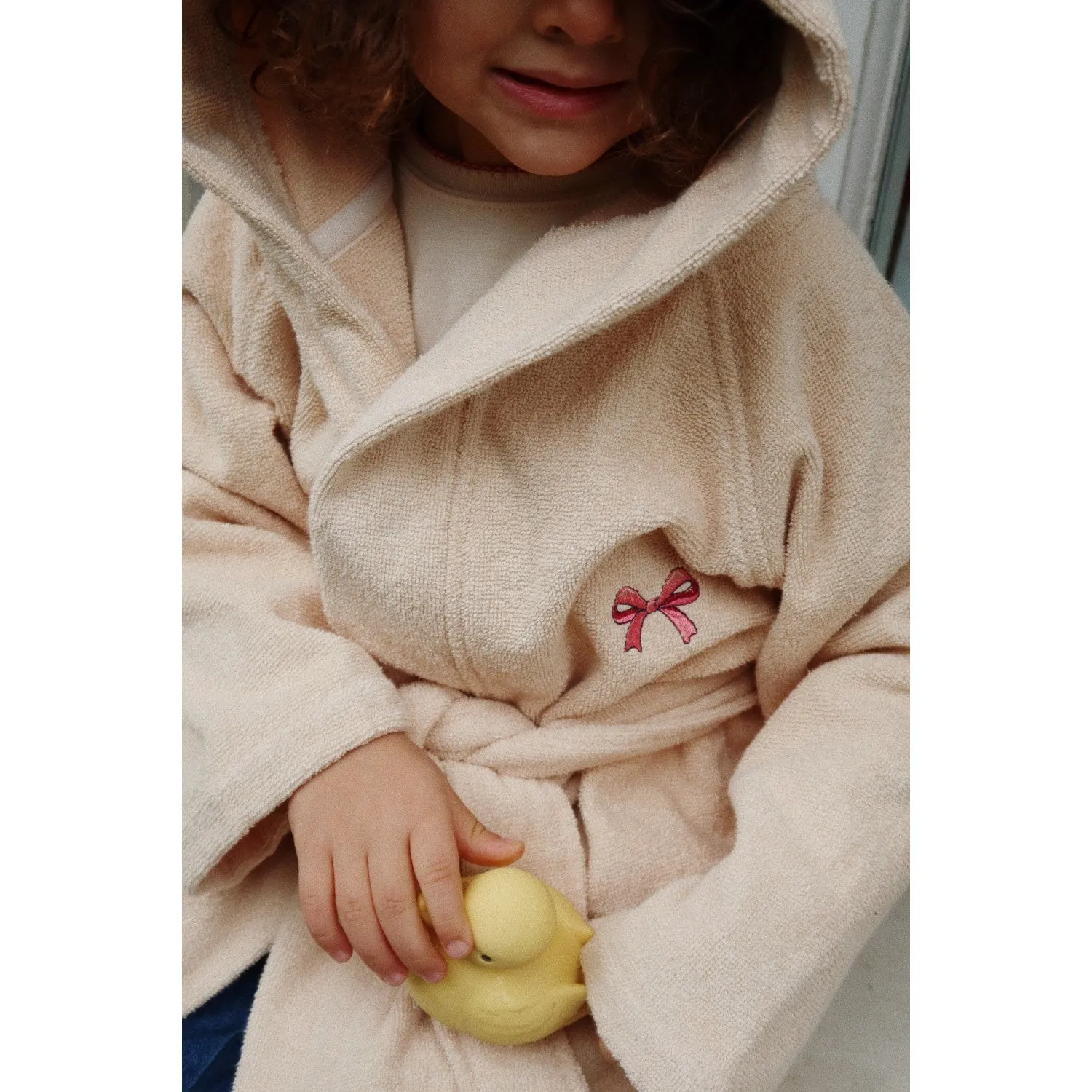 Moisture Wicking Technology Konges Sl?jd Brazilian Sand Terry Bathrobe Gots