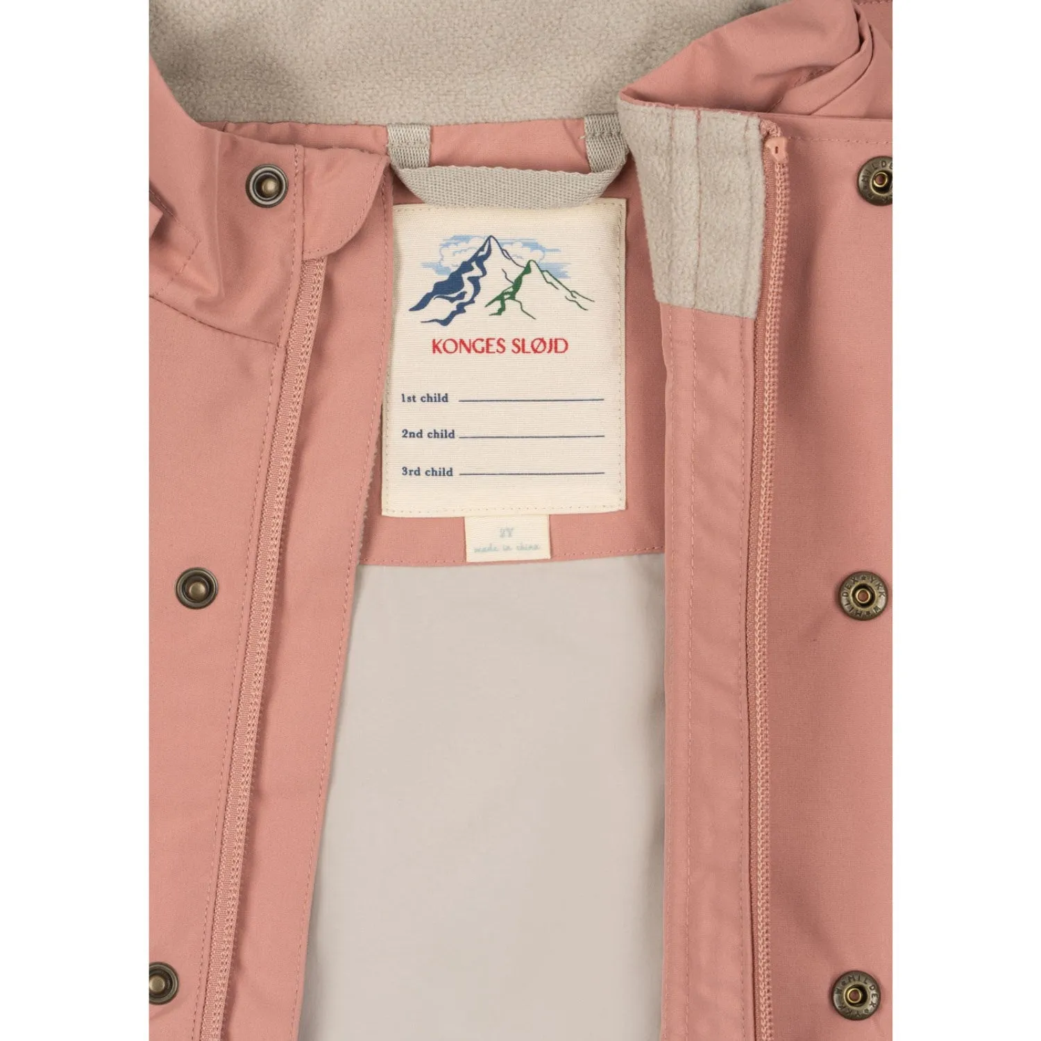 Konges Sl?jd Cameo Brown Award Shell Jacket Flexi Size Grs NonIrritating Tagless Neck