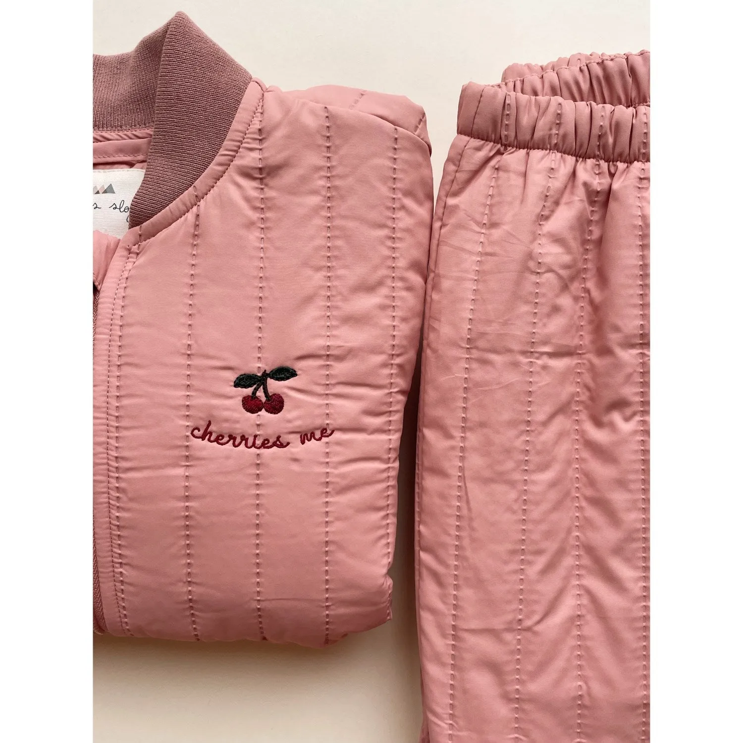 Konges Sl?jd Cameo Brown Evi Thermo Set Bow-Detail Ethically-Made