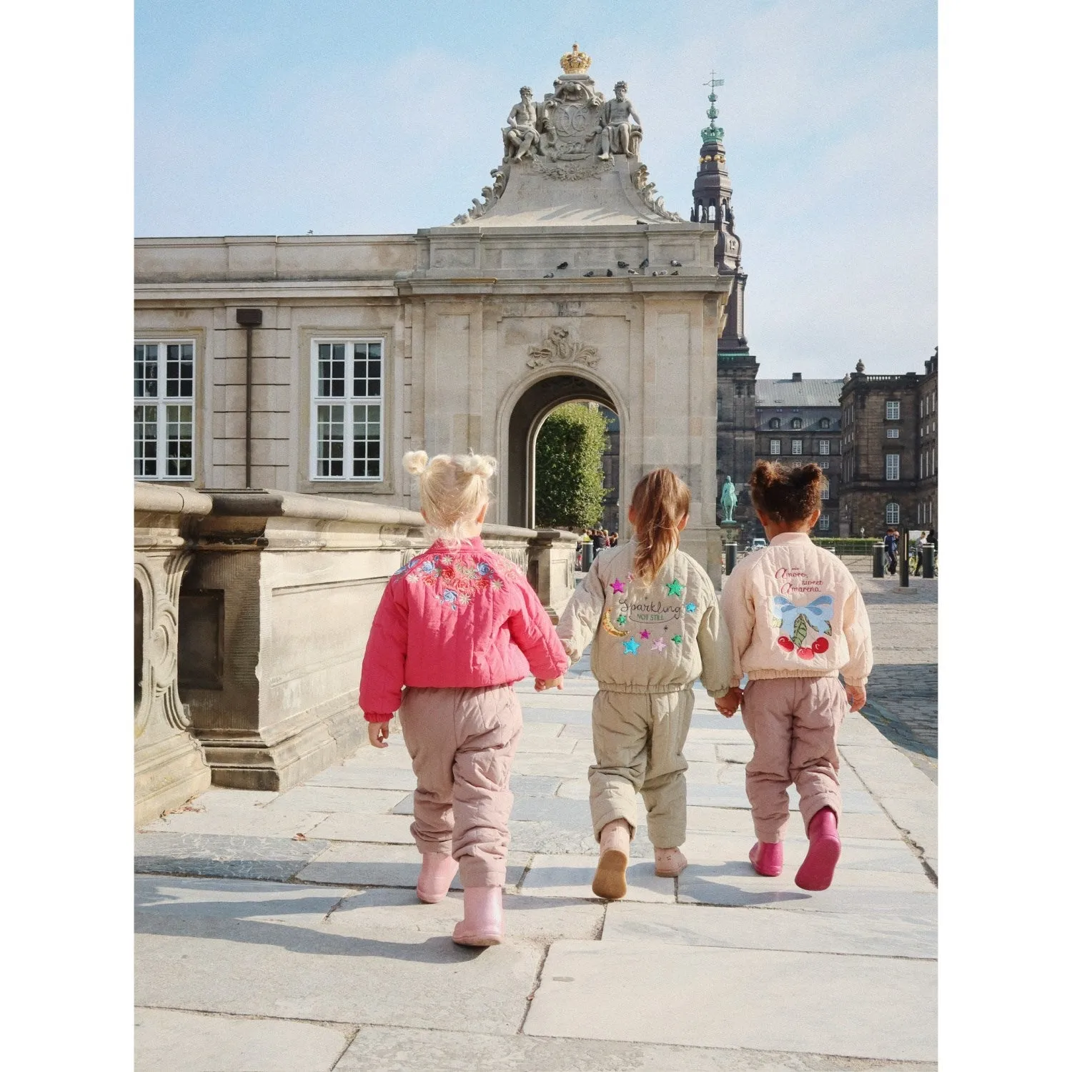 Konges Sl?jd Cameo Rose Juno Bomber Jacket Layered-Look