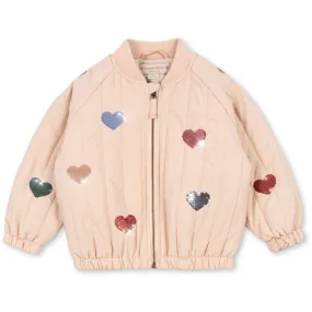 Konges Sl?jd Cameo Rose Juno Sequin Bomber Jacket Matte-finish Relaxed outdoor shirt