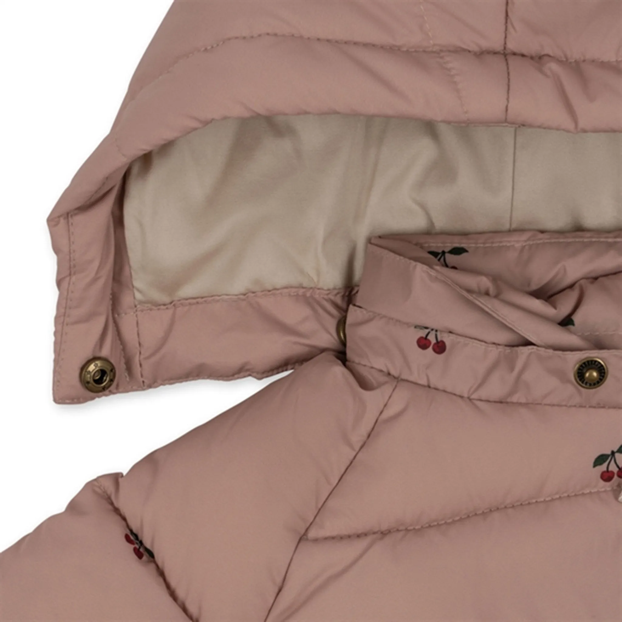 Konges Sl?jd Cherry Blush Nuka Down Jacket Slit-Back Comfortable work blouse