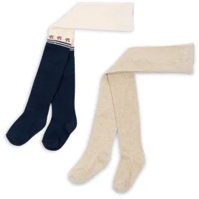 Amateur Konges Sl?jd Cherry Mix 2 Pack Cherry Lurex Tights