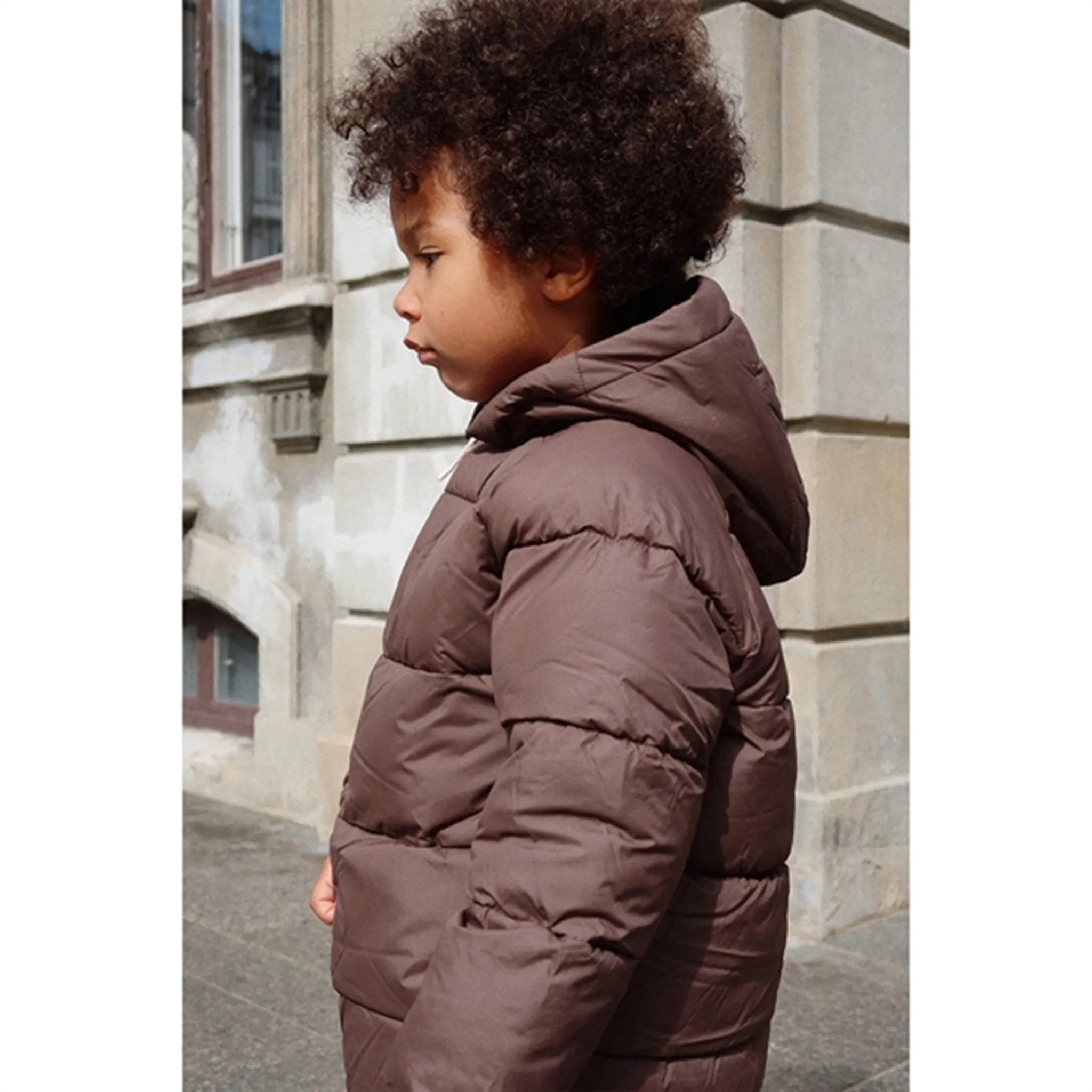 Konges Sl?jd Chocolate Brown Nuka Down Jacket Dance-Party Wrap-Style