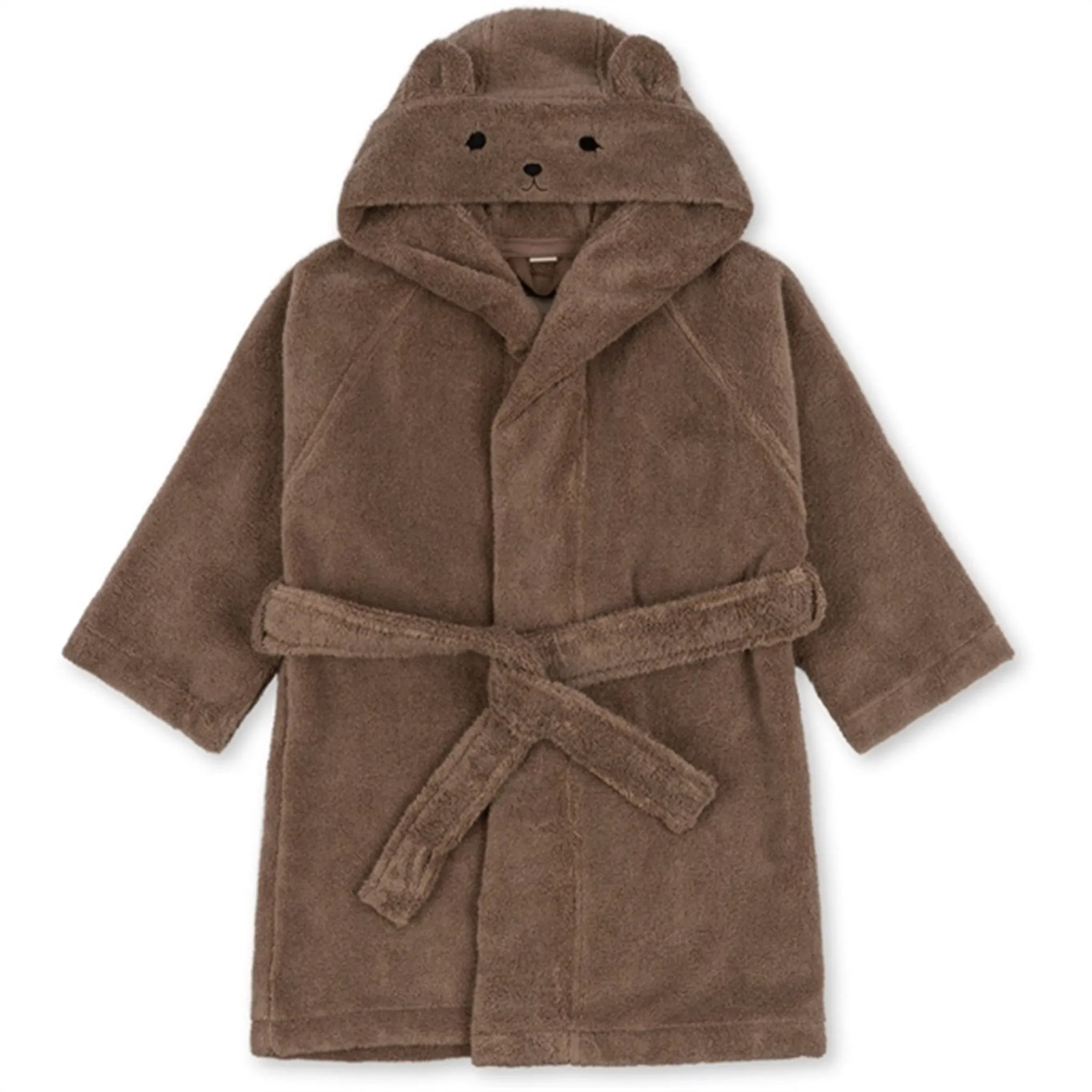 NonIrritating Seam Construction Konges Sl?jd Desert Taupe Terry Bathrobe Animal