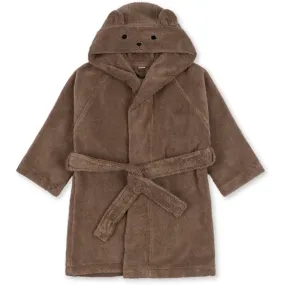 NonIrritating Seam Construction Konges Sl?jd Desert Taupe Terry Bathrobe Animal