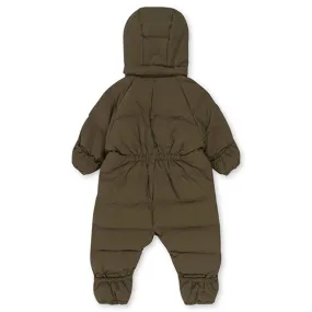 Buckle-Detail Konges Sl?jd Dusky Green Baby Down Onesie