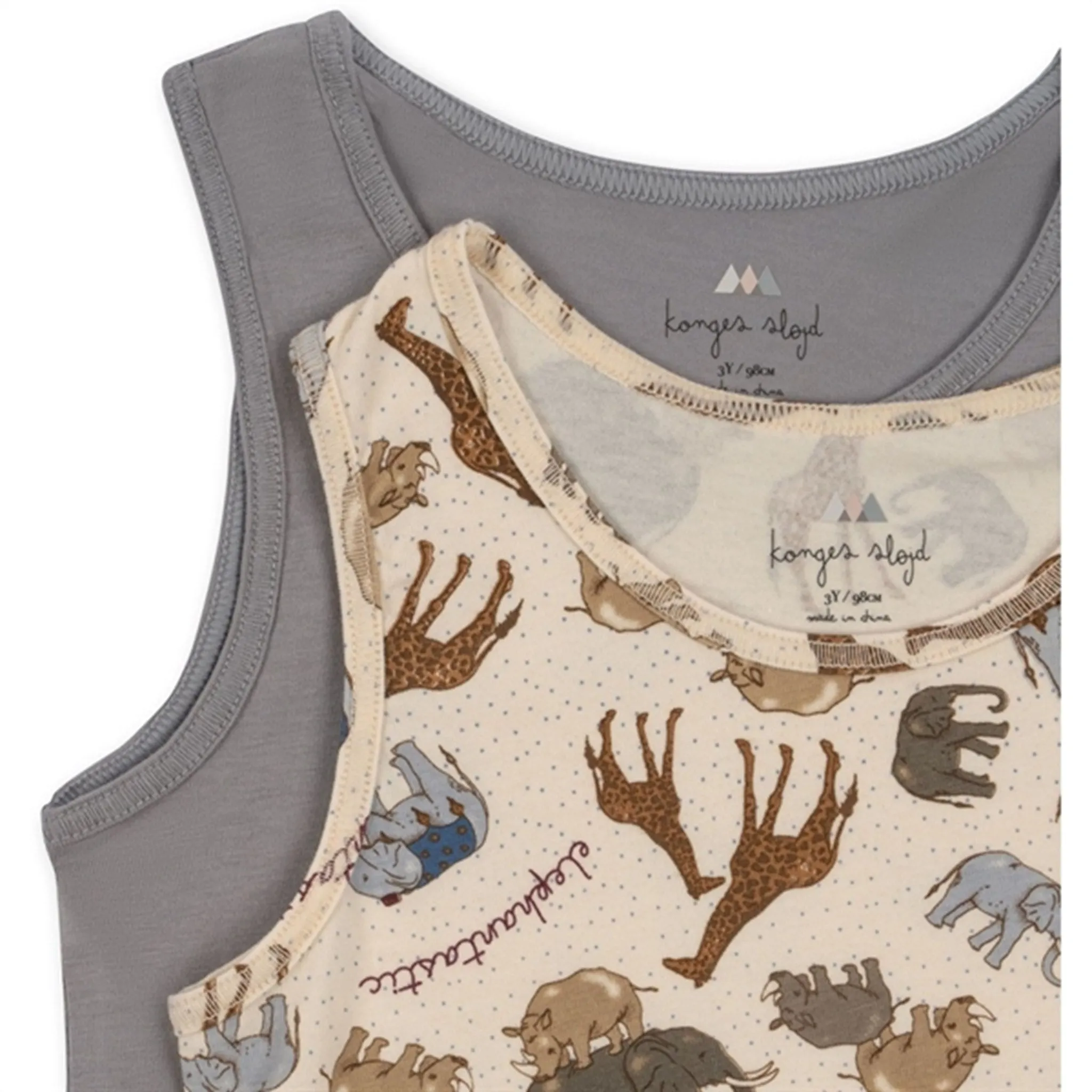 Lightweight Construction Konges Sl?jd Elefantastic/Sleet Basic 2-Pack Tanktop