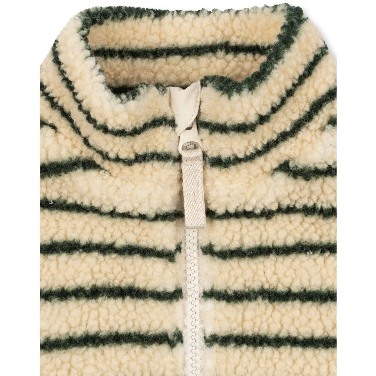 Konges Sl?jd Erba Stripe RHW X KS Jacket Grs Magnetic Closure Details Stole