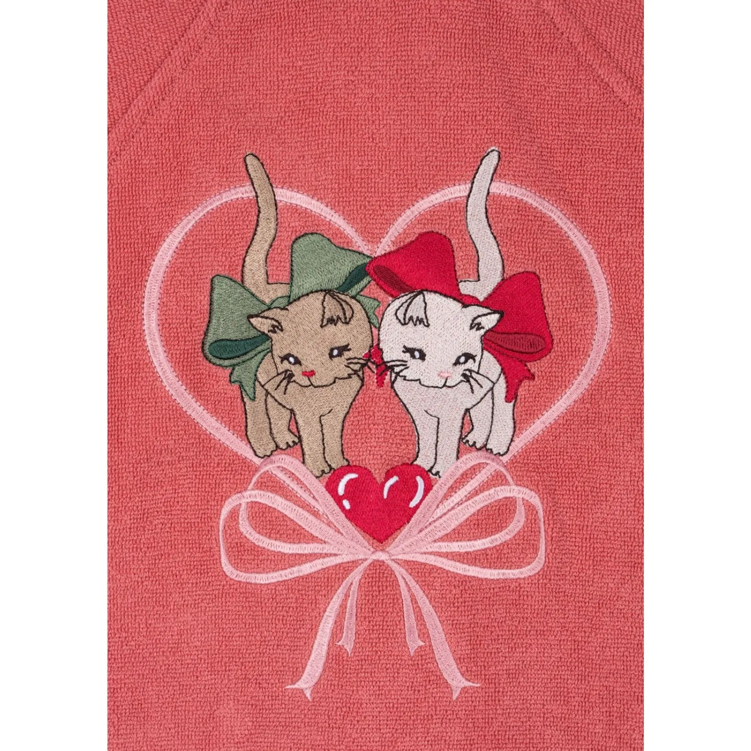 Konges Sl?jd Flamingo Plume Terry Bathrobe Embroidery Gots Flexible Stretch Fabric Fresh Morning