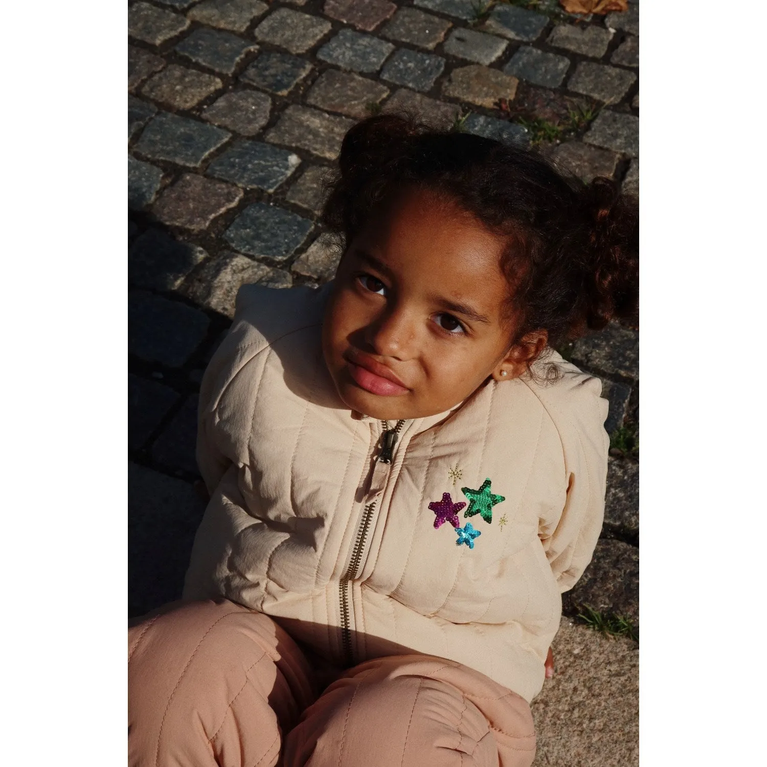 Konges Sl?jd Frapp?? Juno Sequin Bomber Jacket Panelled-Design Pastel-Tone