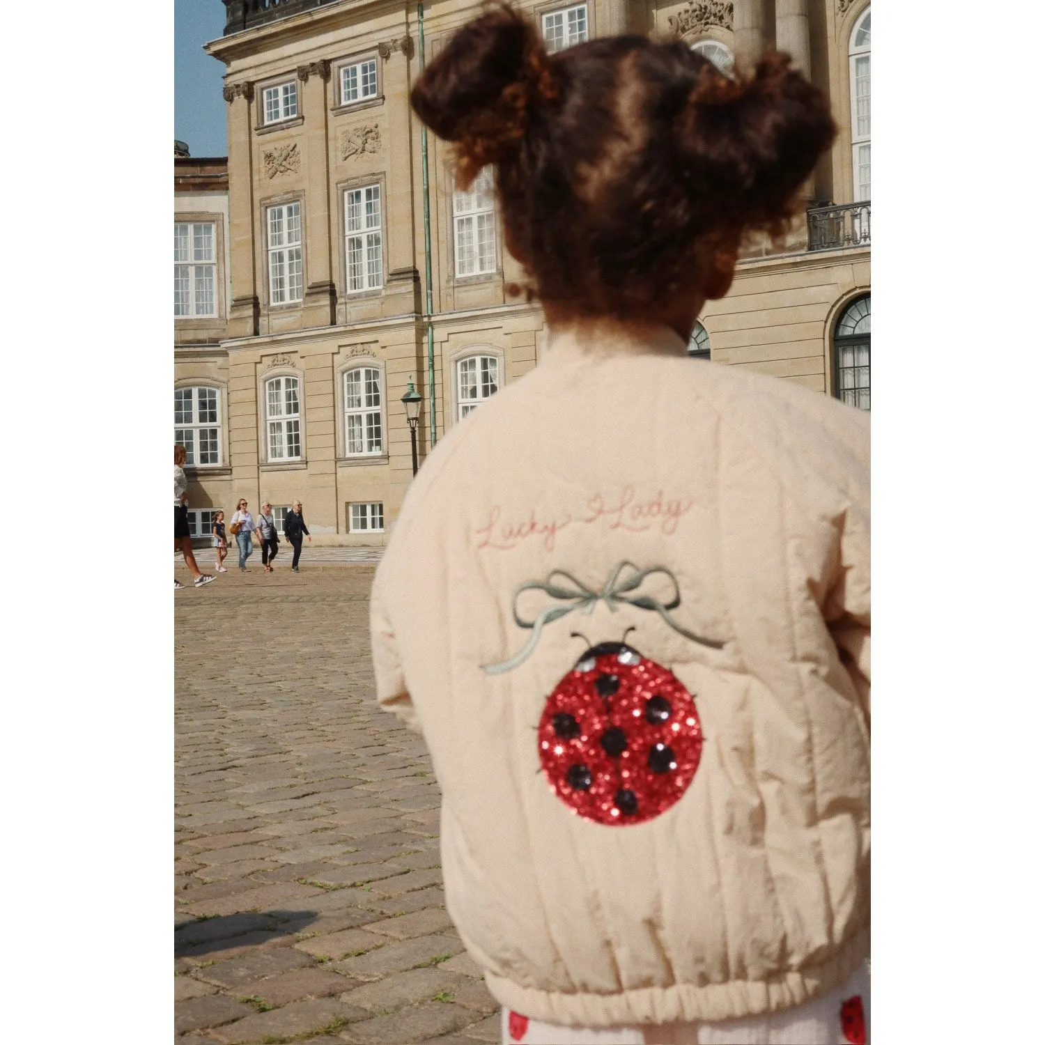 Fashionable Shield Konges Sl?jd Frapp?? Juno Sequin Bomber Jacket