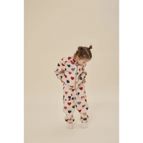 Konges Sl?jd Frill Bon Coeur Color?? Thermopants Figure-Skimming Simple chic shirt