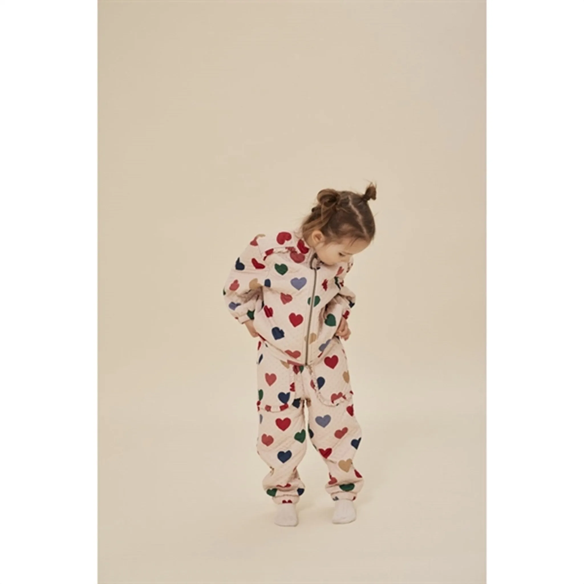 Konges Sl?jd Frill Bon Coeur Color?? Thermopants Figure-Skimming Simple chic shirt