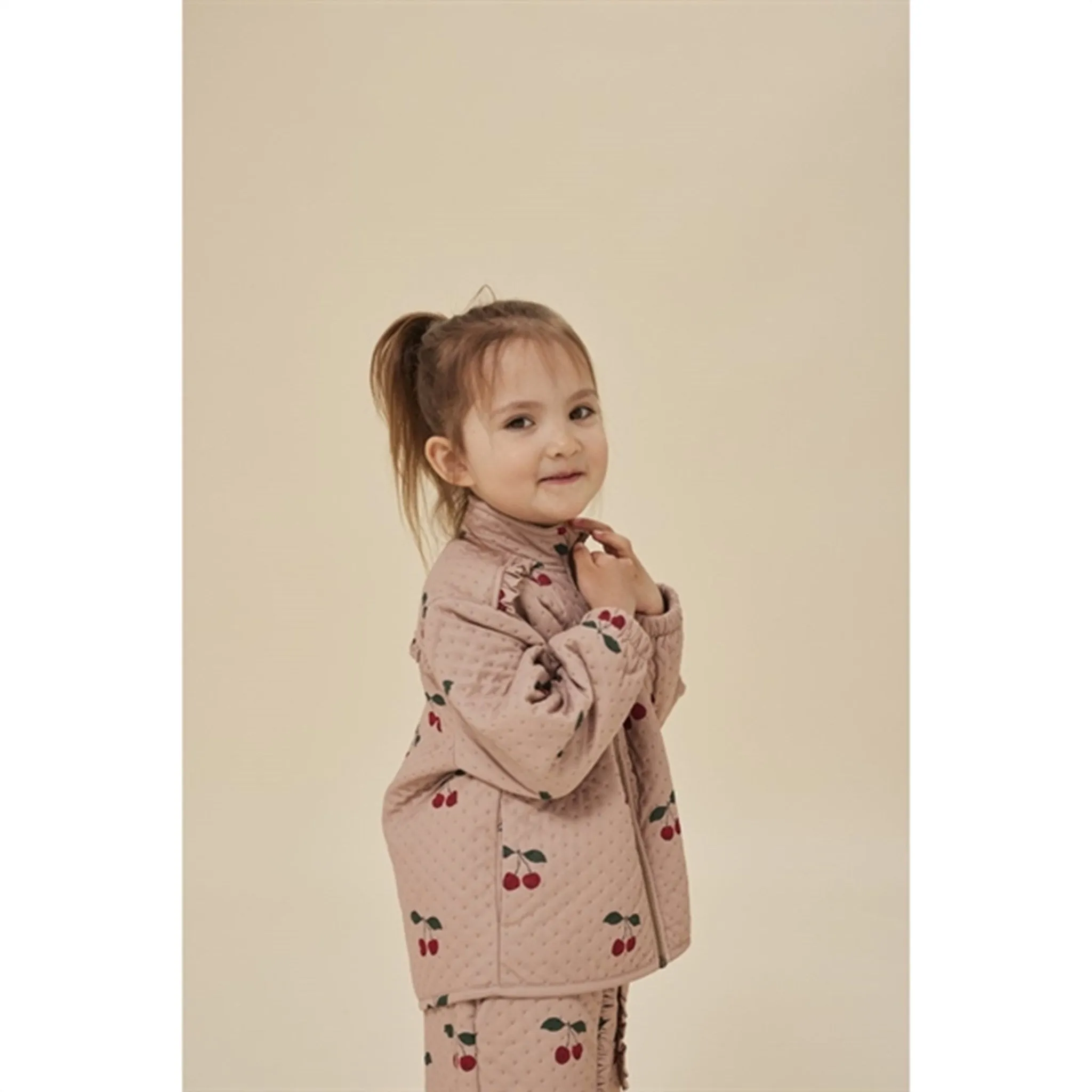 Konges Sl?jd Frill Ma Grande Cerise Blush Thermo Jacket Functional-Design Silky-Feel