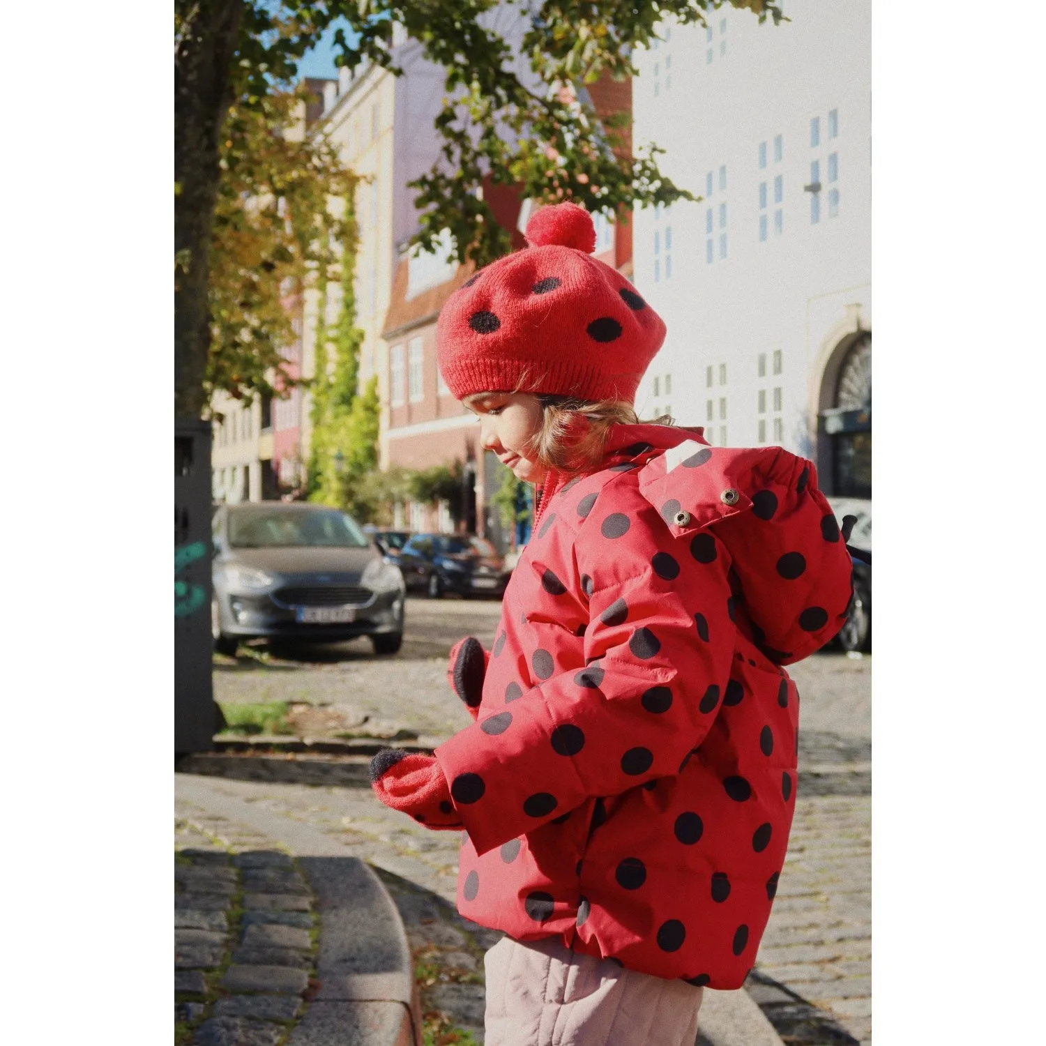 Tunic-Length Konges Sl?jd Lady Dot Nuka Ladybug Jacket Grs