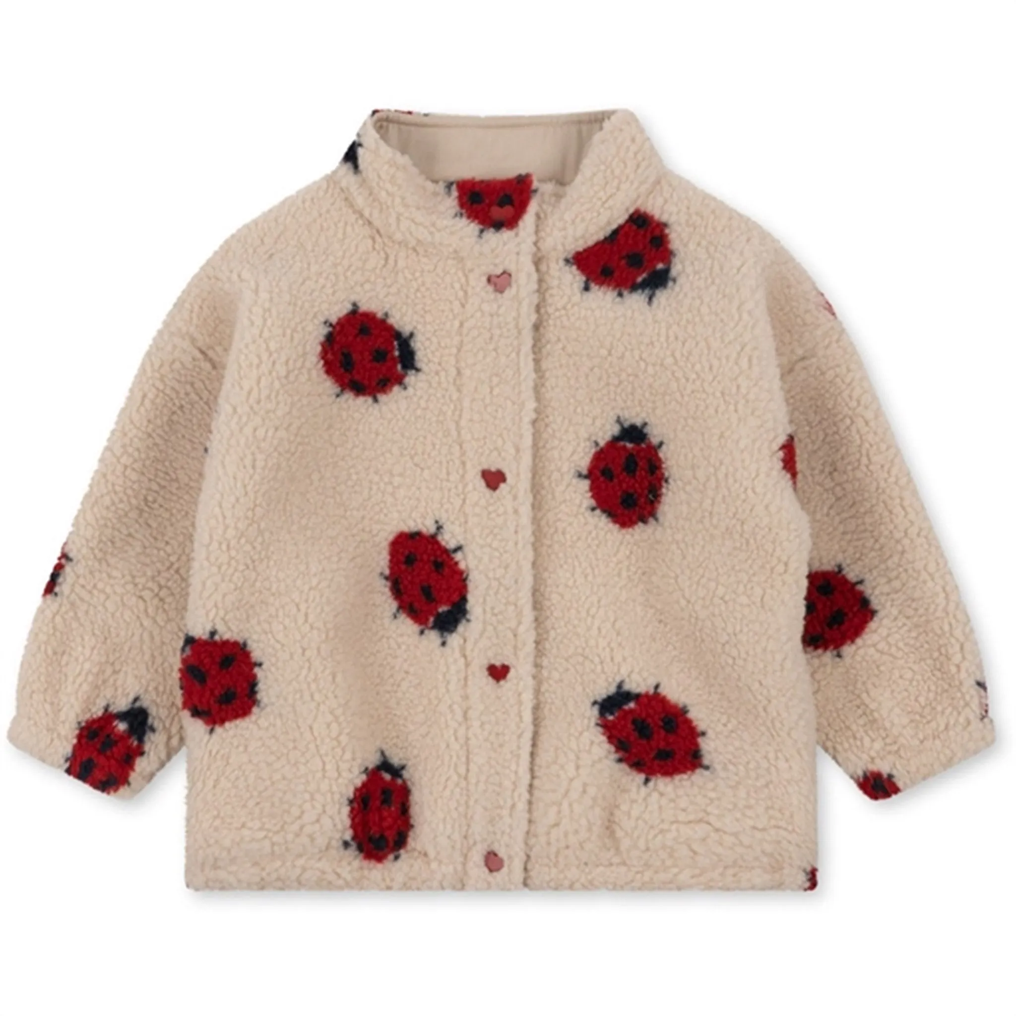 Konges Sl?jd Ladybug Sand Jody Teddy Jacket Sleek Fit Temperature Regulating