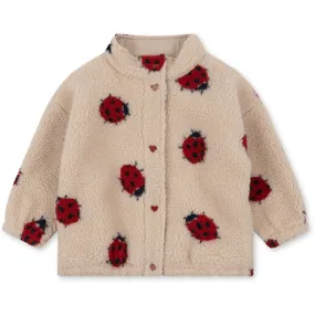 Konges Sl?jd Ladybug Sand Jody Teddy Jacket Sleek Fit Temperature Regulating
