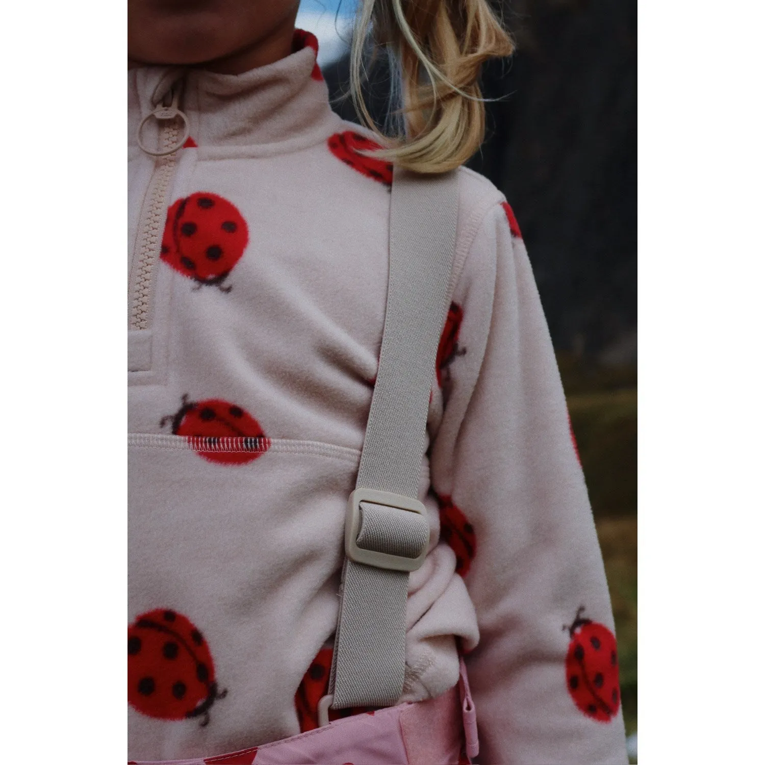 Seasonal Outfit Konges Sl?jd Ladybug Tavi Fleece Sweatshirt Grs
