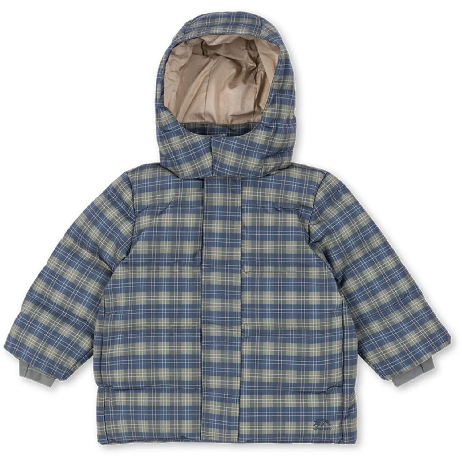 Decorative-Design Practical layering blouse Konges Sl?jd Laurel Blue Check Magnum Down Jacket Print Grs