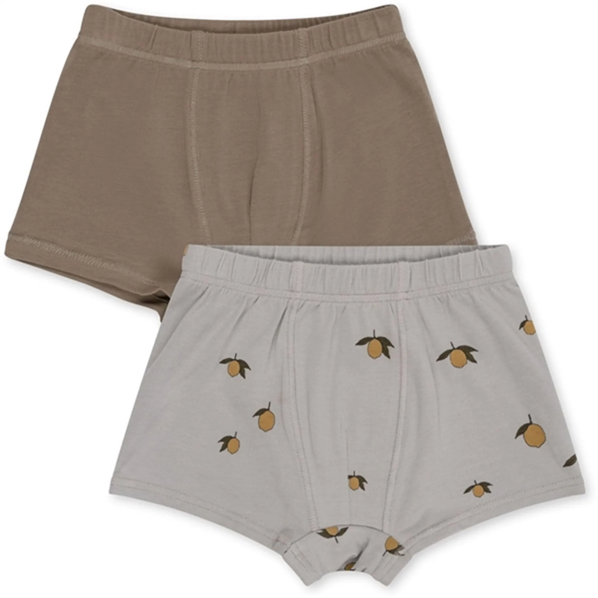 Konges Sl?jd Lemon Harbor/Brindle Basic 2-Pack Boxers Layering Piece Classic Wear