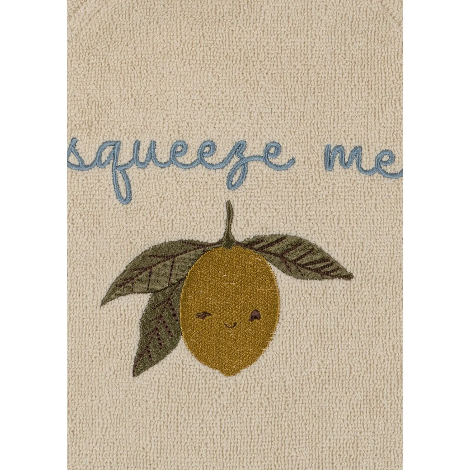 Cozy Fleece Lining Konges Sl?jd Lemon Terry Bathrobe Embroidery Gots