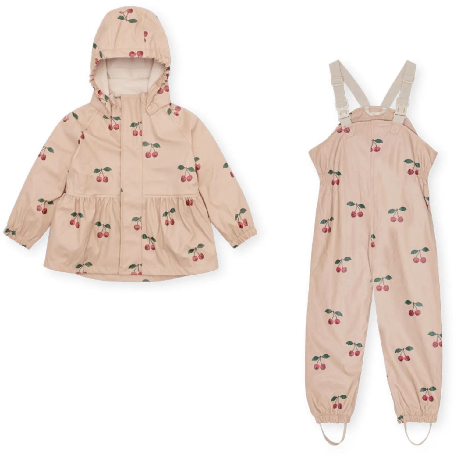 Konges Sl?jd Ma Grande Cerise Blush Rainy Palme Set Girl Commuter Essentials