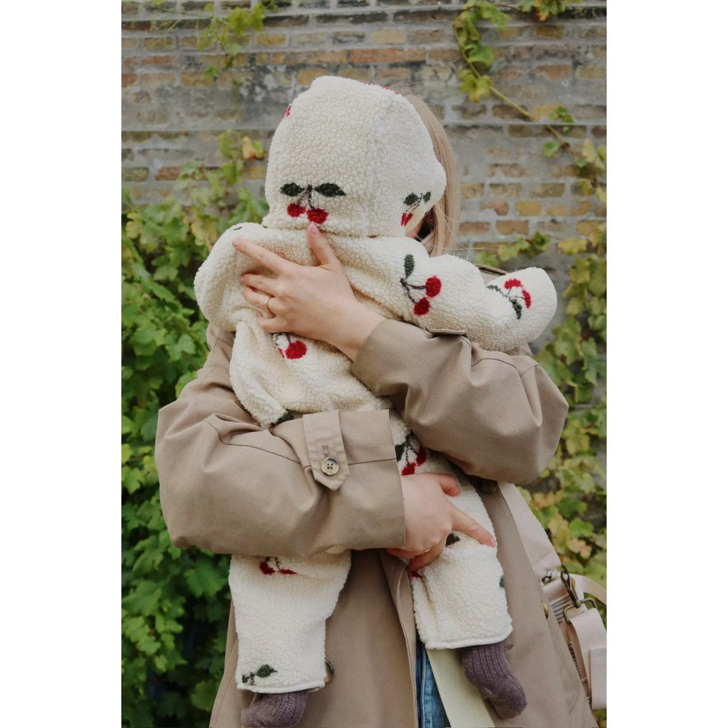 Konges Sl?jd Ma Grande Cerise Jody Teddy Onesie Grs Trendy weekend shirt Knot-Detail