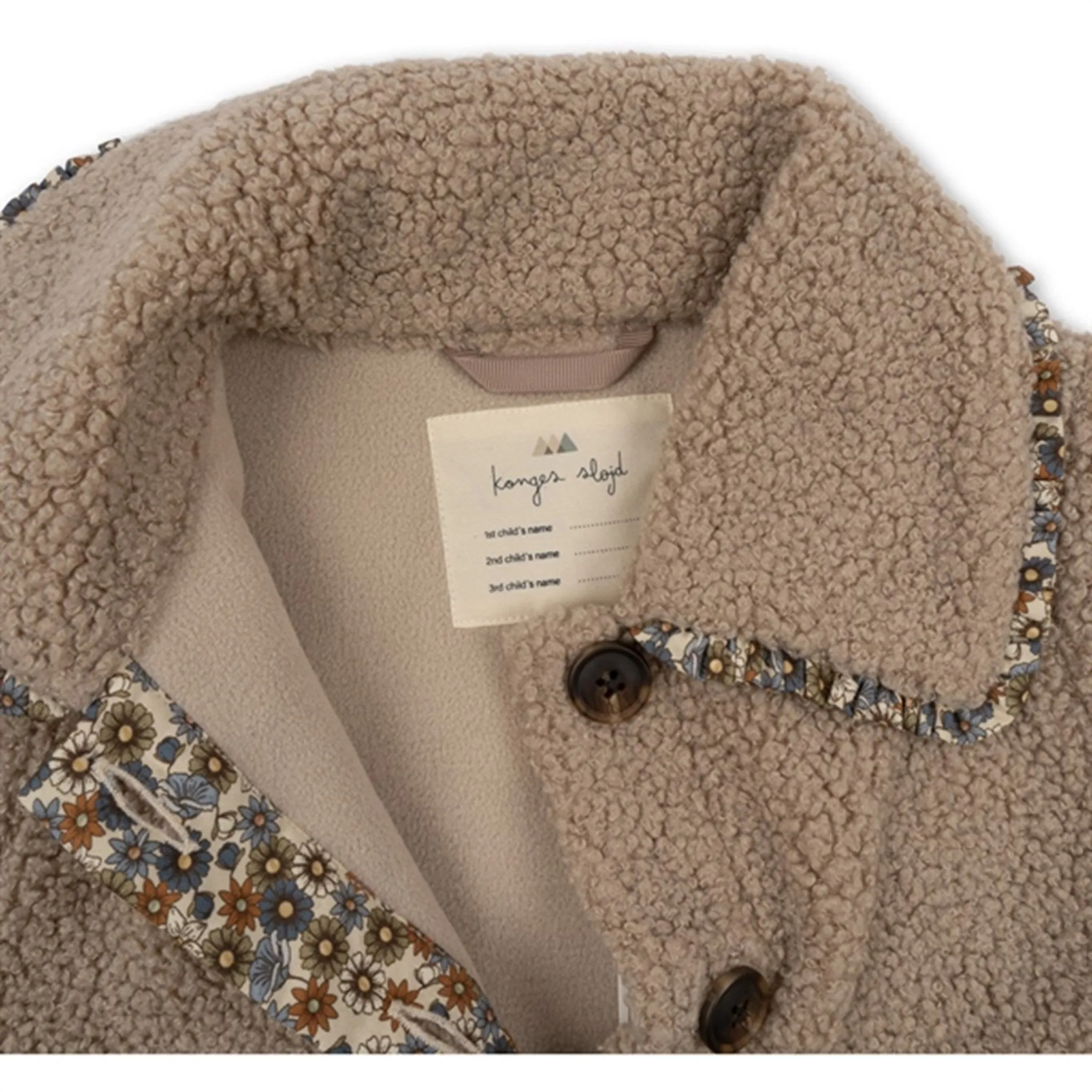 Konges Sl?jd Oxford Tan Cala Collar Frill Jacket Solid Color