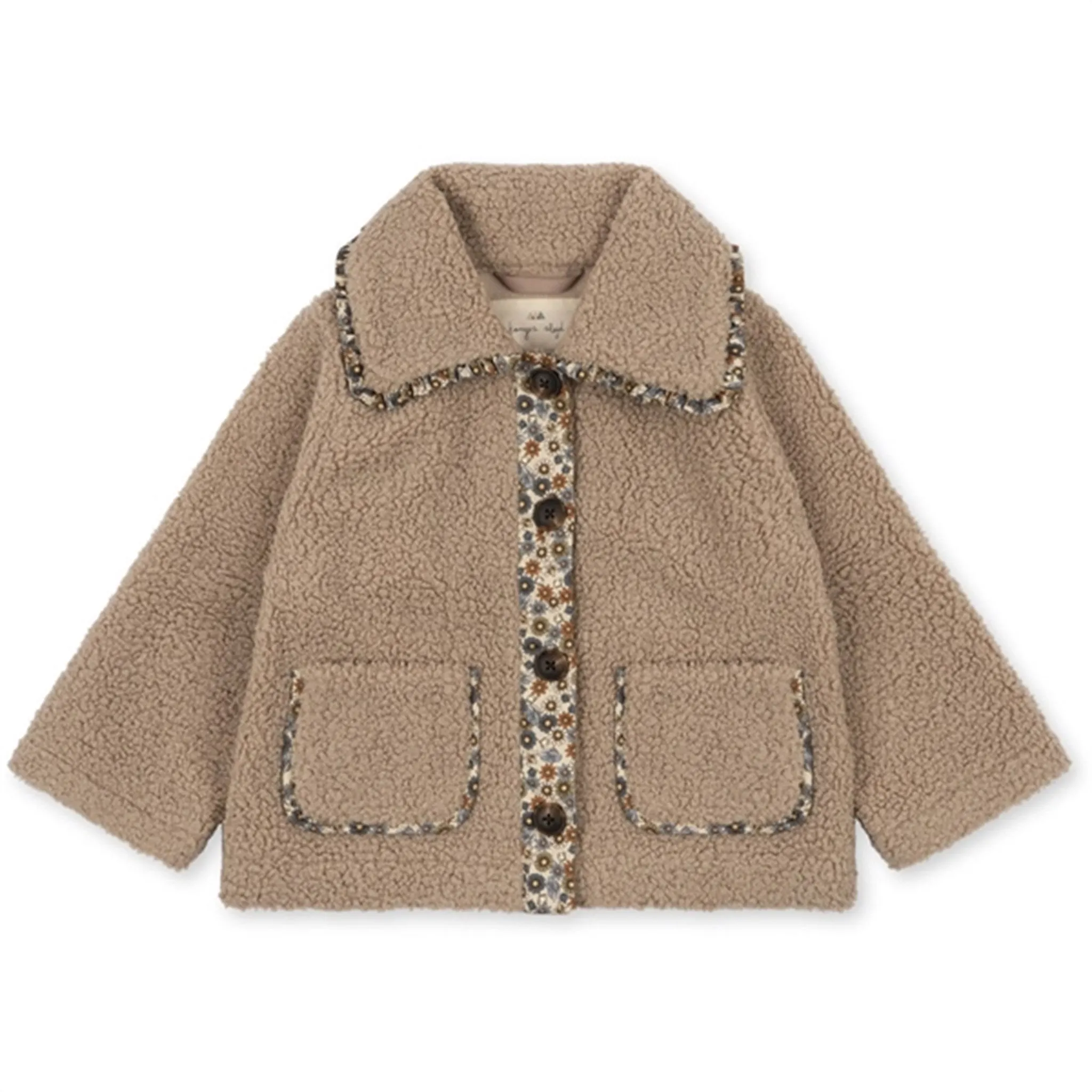 Weatherproof Seams suitable for cultural festivals Konges Sl?jd Oxford Tan Cala Collar Frill Jacket