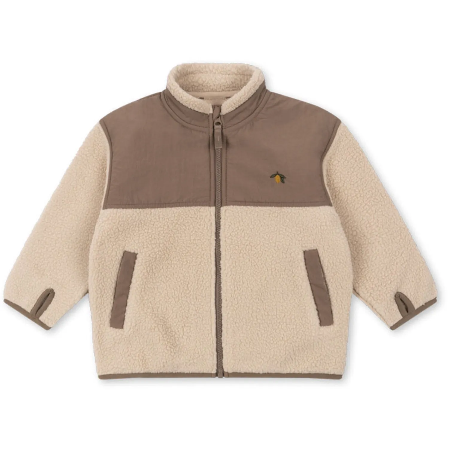 Functional Style Midweight Option Konges Sl?jd Oxford Tan Flynn Fleece Jacket Grs