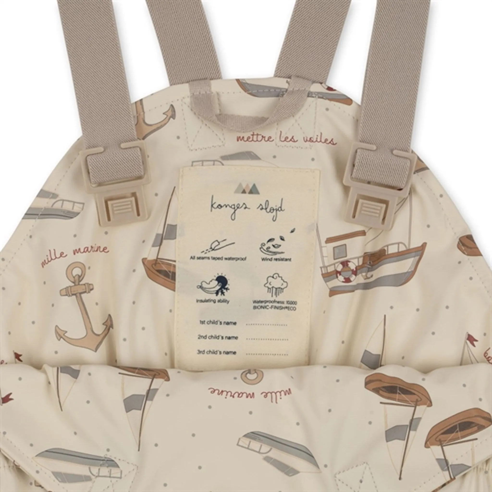 Konges Sl?jd Rain Set Palme Sail Away wet conditions