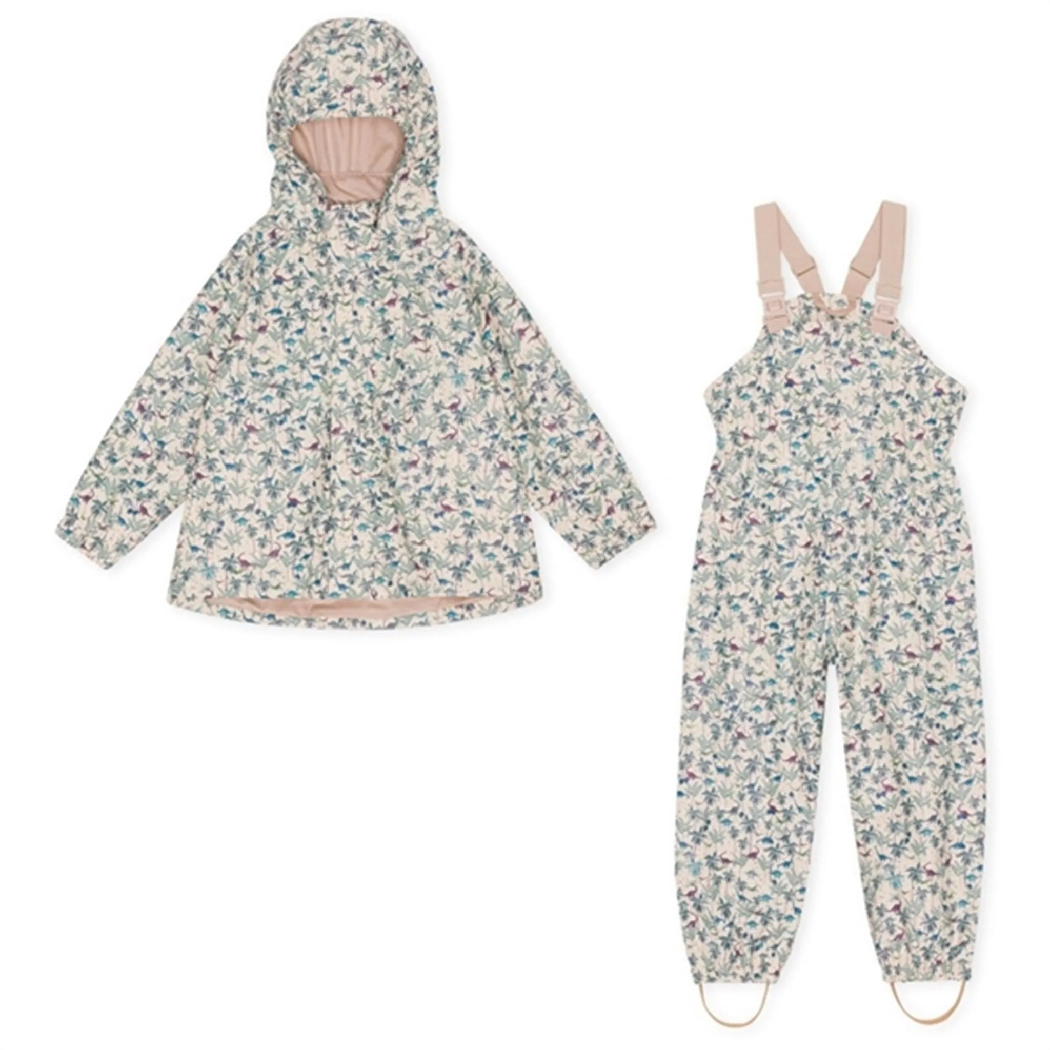 Outdoor Ready Foggy Weather Gear Konges Sl?jd Rainy Palme Rain Set Dino Blue